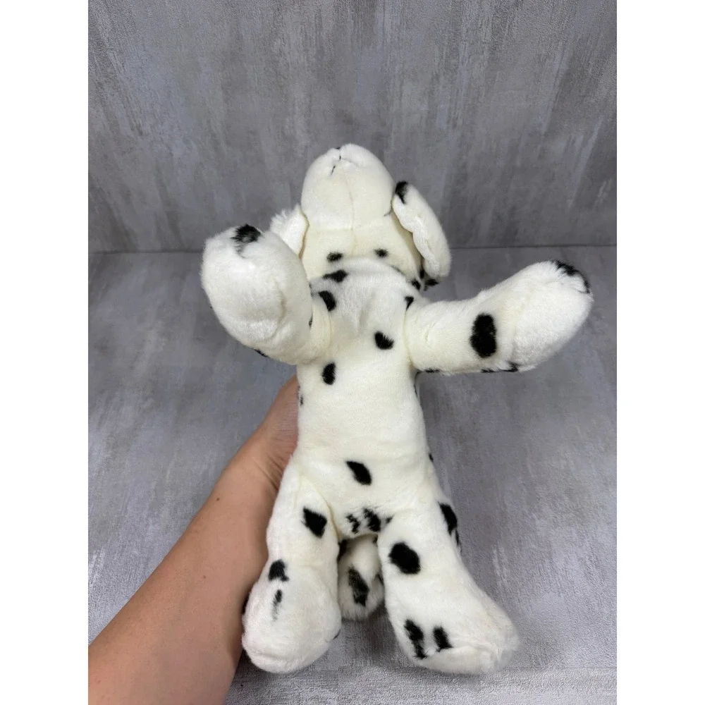 Aurora Dalmatian Dog Plush Stuffed Animal Black White Spotted Puppy 11 Inch